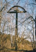 kříž v Žabici před obnovou